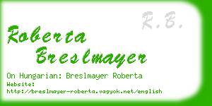 roberta breslmayer business card
